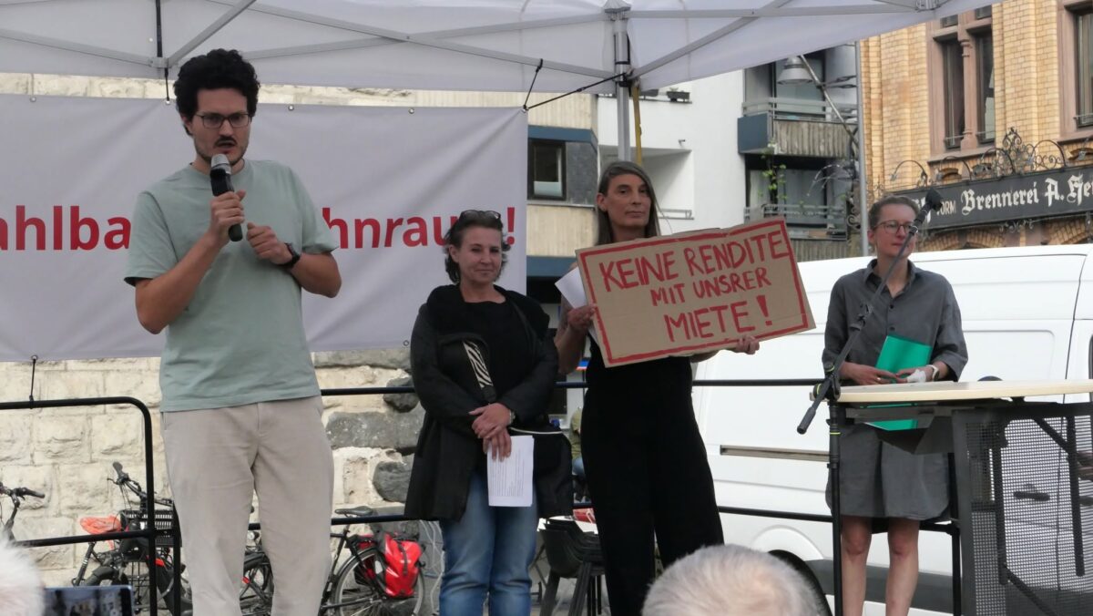 Fotos ©MarcKersten vom Chlodwigplatz am 27.09.2026 - Bündnis für bezahlbares Wohnen in Köln Chlodwigplatz