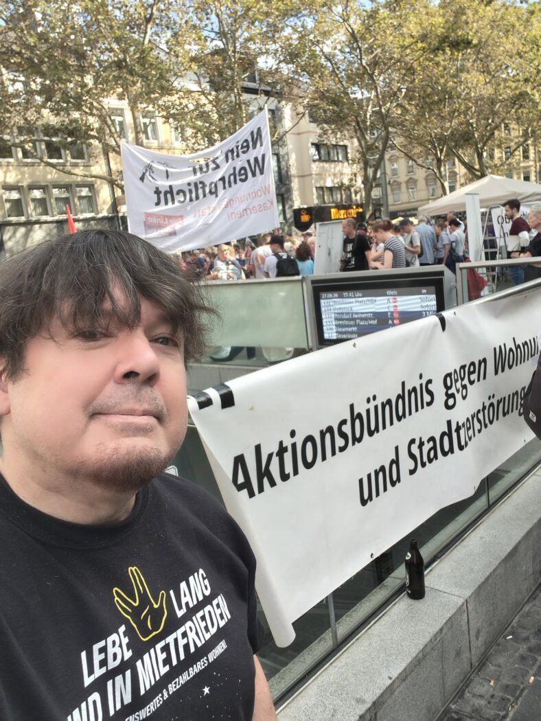 Fotos ©MarcKersten vom Chlodwigplatz am 27.09.2026 - Bündnis für bezahlbares Wohnen in Köln Chlodwigplatz